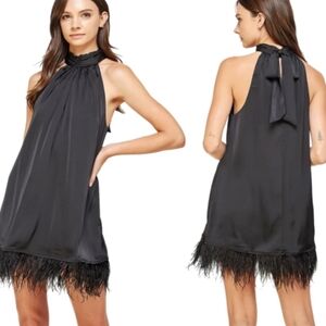 Fashion on Earth feather mini dress